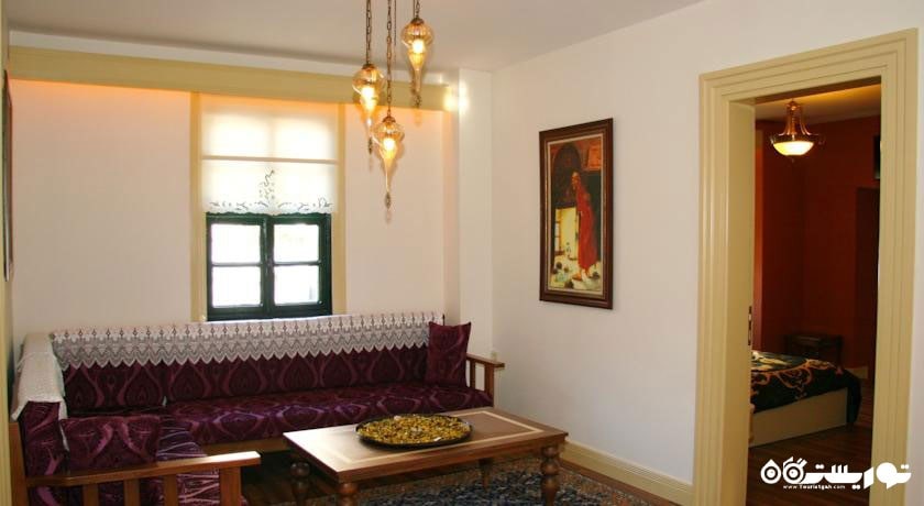 نمای محوطه نشیمن سوئیت هتل